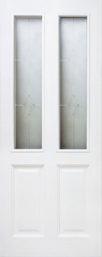 Дверь ДО 15 Белый лоск, Стекло Мателюкс