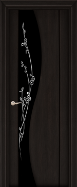 Дверь Самурай ДО, черный шелк