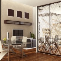 Шкаф-купе в зал с пескоструем